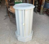 Painted Wooden Circular Cabinet